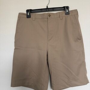 PGA Tour Men's Flat Front Tan Shorts